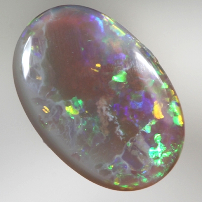 SOLID SEMI BLACK OPAL Large, bright rolling flashes 